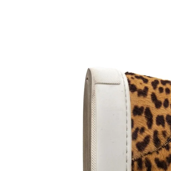 Saint Laurent Men's Leopard Pony Hair Leather‎ High Top Sneakers – Size US 12